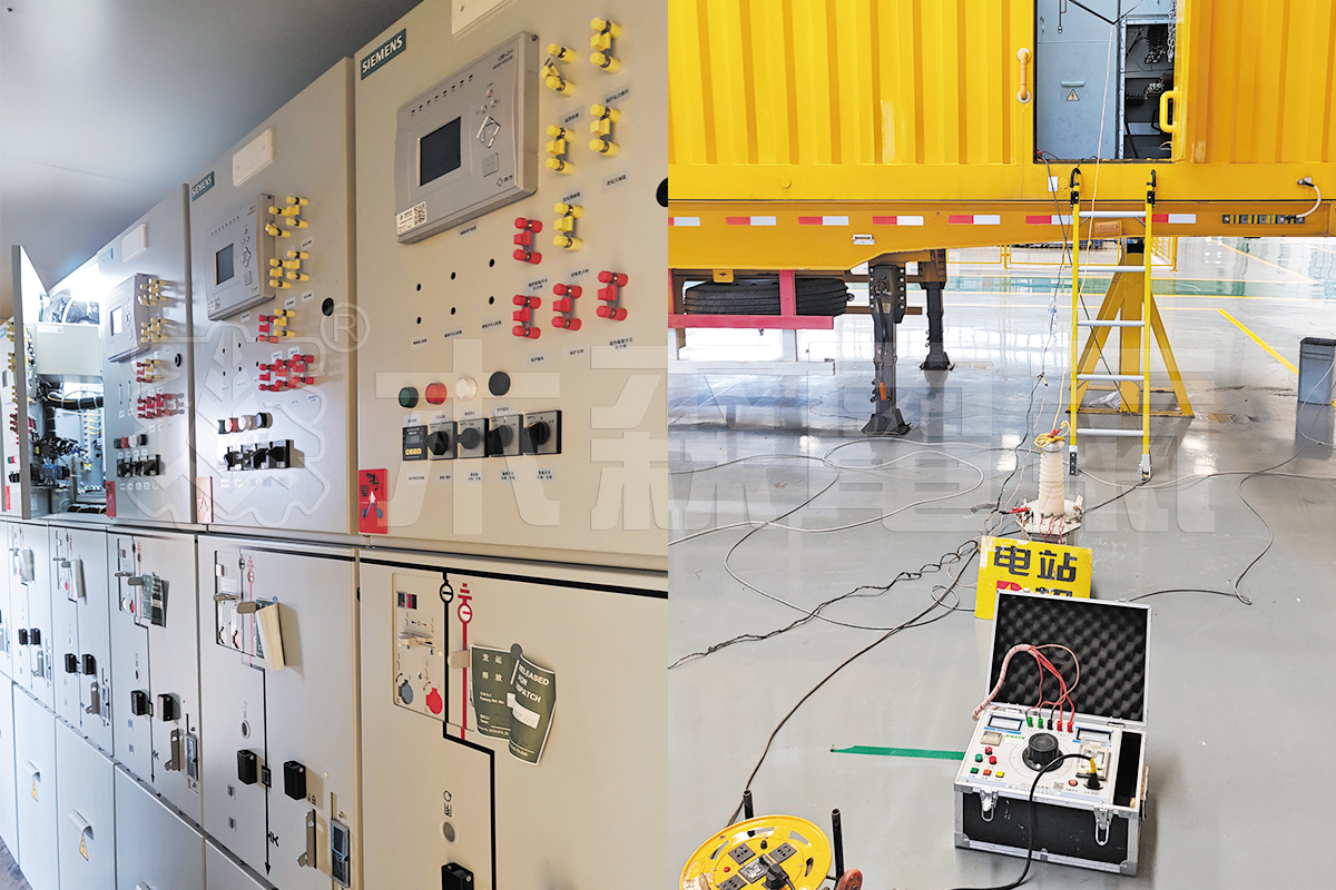 10KV移動(dòng)變電車母排耐壓試驗(yàn)