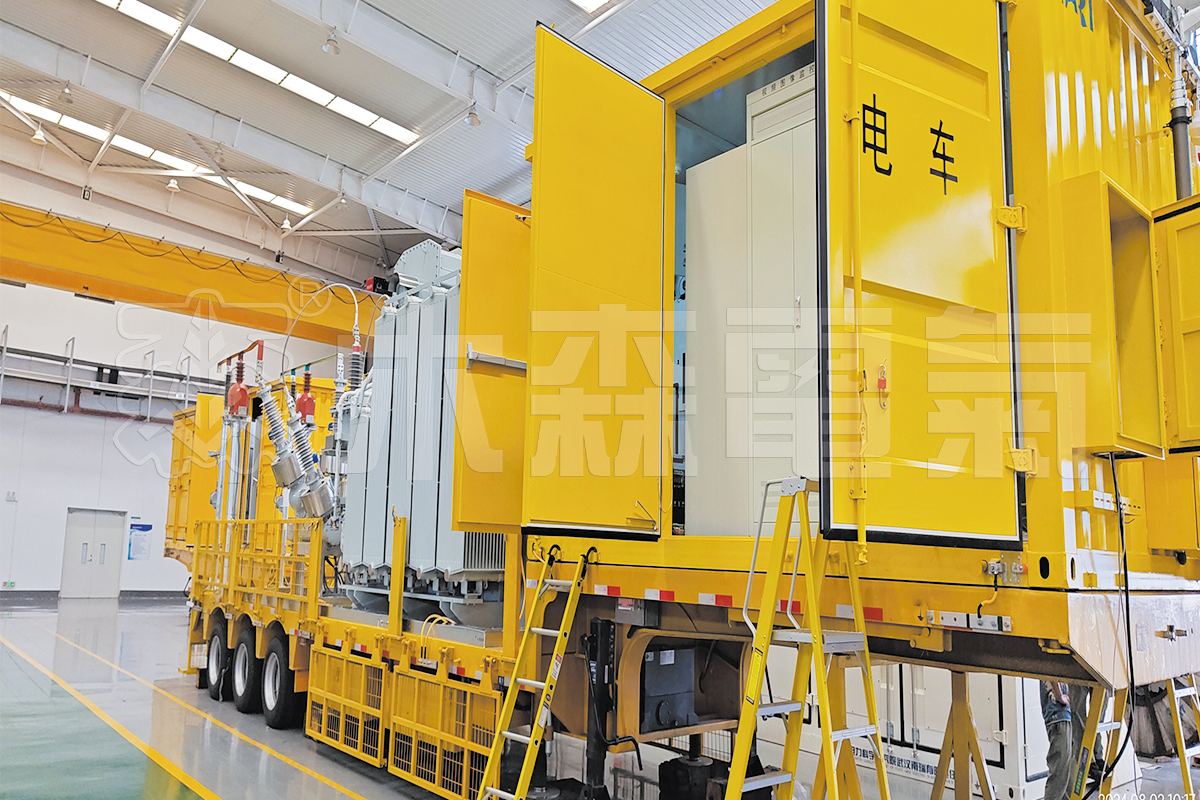 10KV移動(dòng)變電車母排耐壓試驗(yàn)